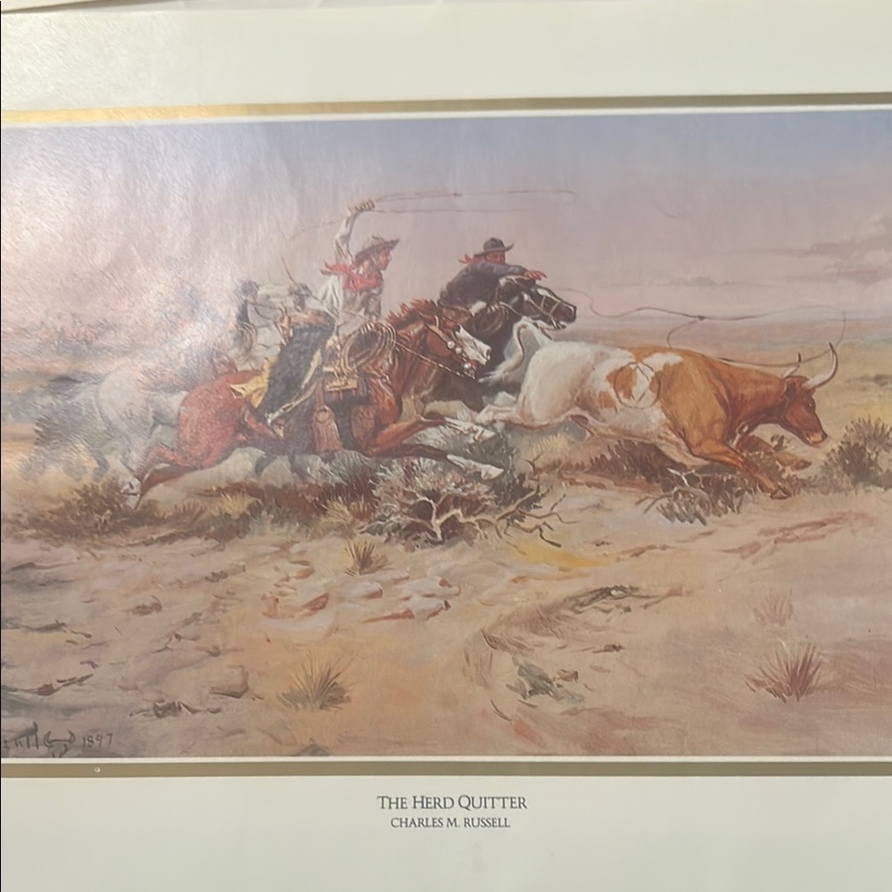 The Herd Quitter by Charles M. Russell Art Print